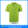 Пользовательские Мода Одежда Зеленый 100%Хлопок Пустой Рубашки Поло 